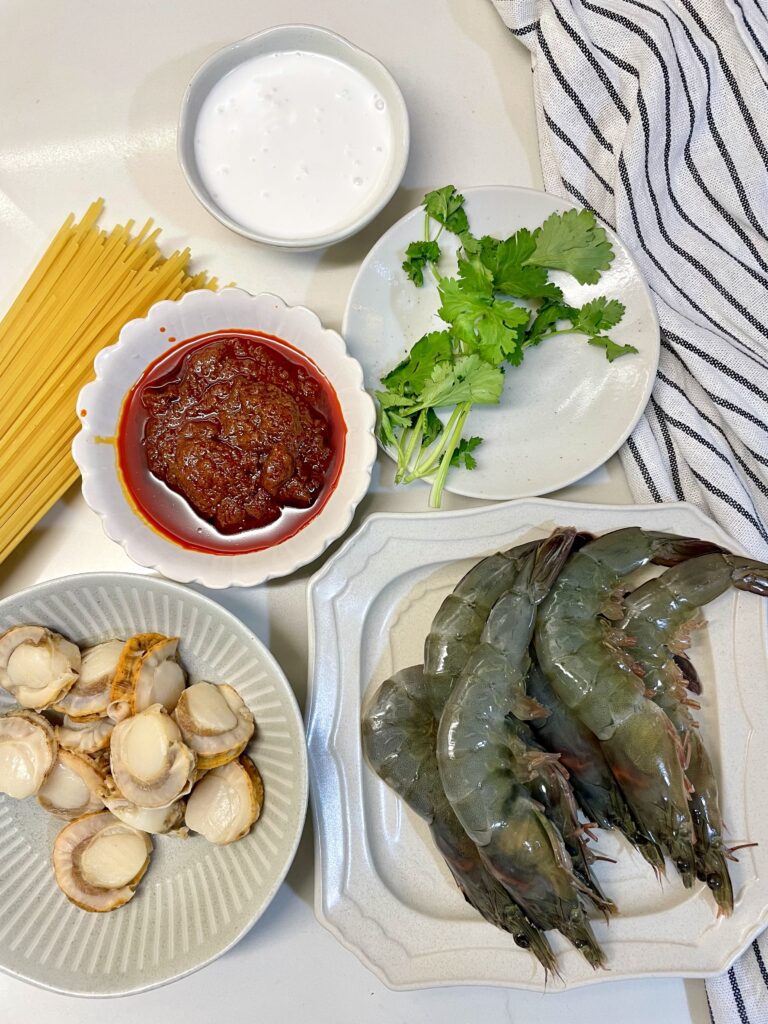 Laksa, Fusion Pasta, Spaghetti, nyonyalite, peranakan food, Nyonya food,